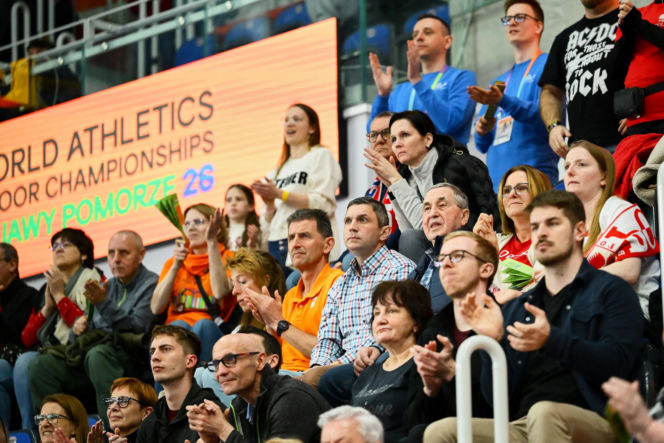 Halowe Mistrzostwa Świata w Lekkoatletyce Kujawy Pomorze 26 w Toruniu: Zdjęcia kibiców i zawodników z soboty, 2. dnia imprezy