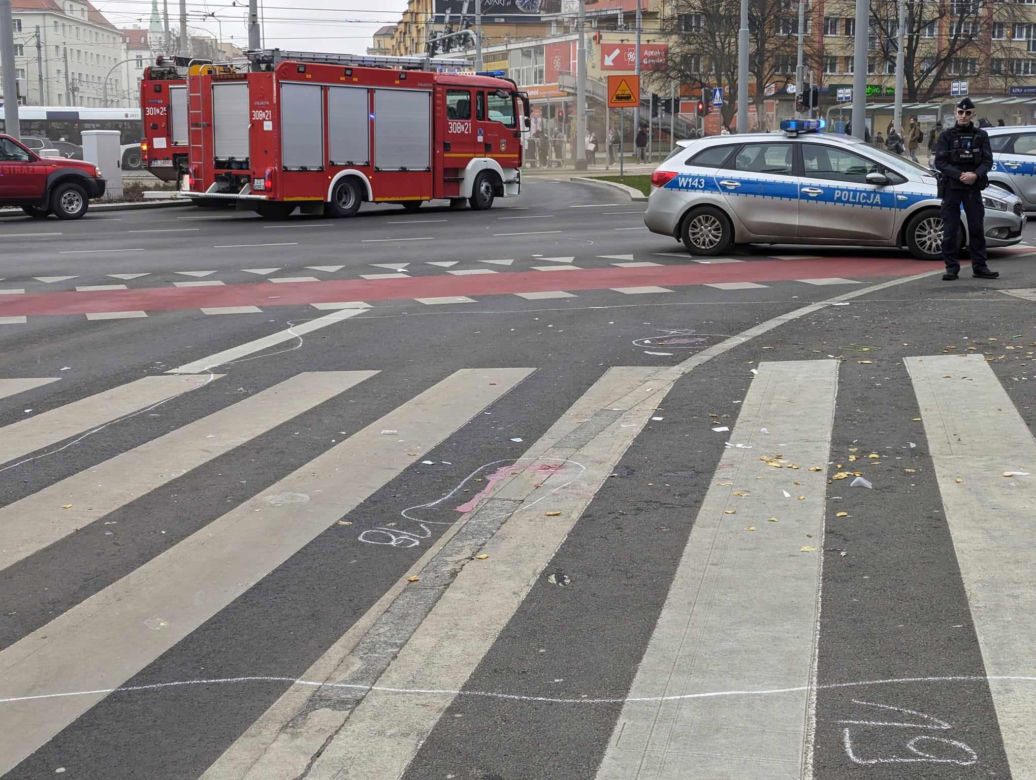 Wjechał samochodem w grupę pieszych. Przerażający wypadek na placu Rodła