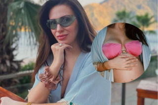 Dominika Serowska w różowym bikini. Ozdoba na ciążowym brzuchu zdradza więcej, niż mogło się wydawać