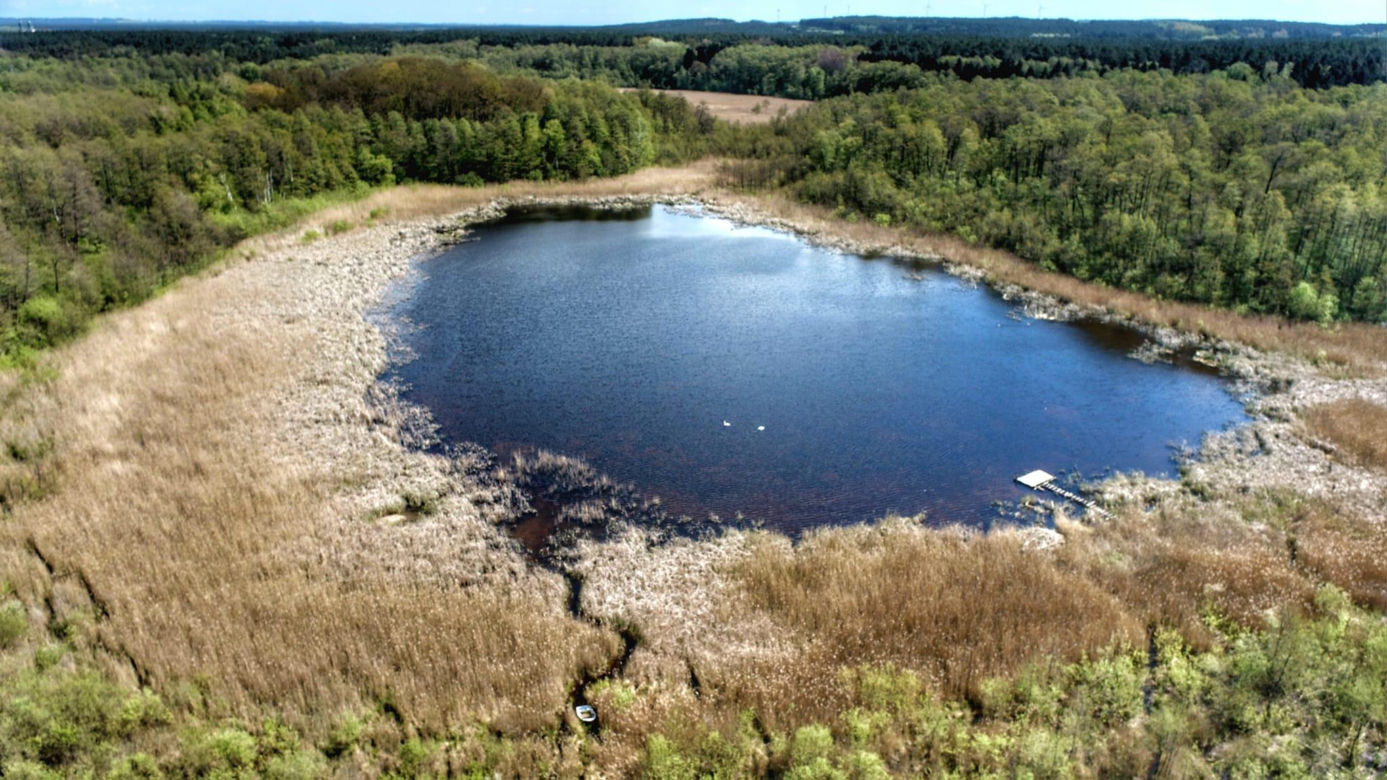 Jezioro Czarne w Lubuskiem, w gminie Świebodzin