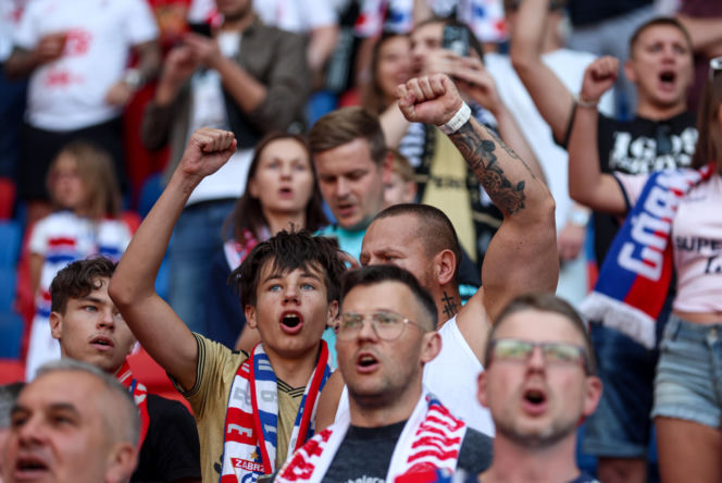 Górnik Zabrze - Ferencvaros: Zdjęcia kibiców z meczu 3. rundy eliminacji Ligi Europy