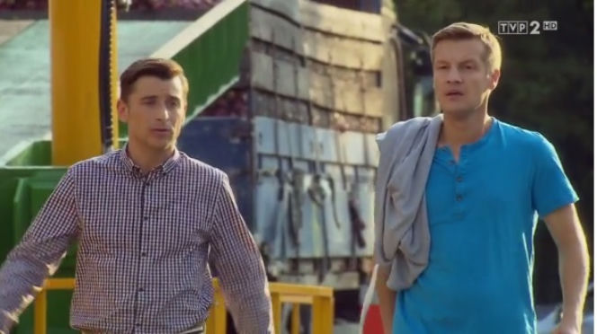 M jak miłość odc. 1183. Paweł Zduński (Rafał Mroczek), Marek Mostowiak (Kacper Kuszewski)