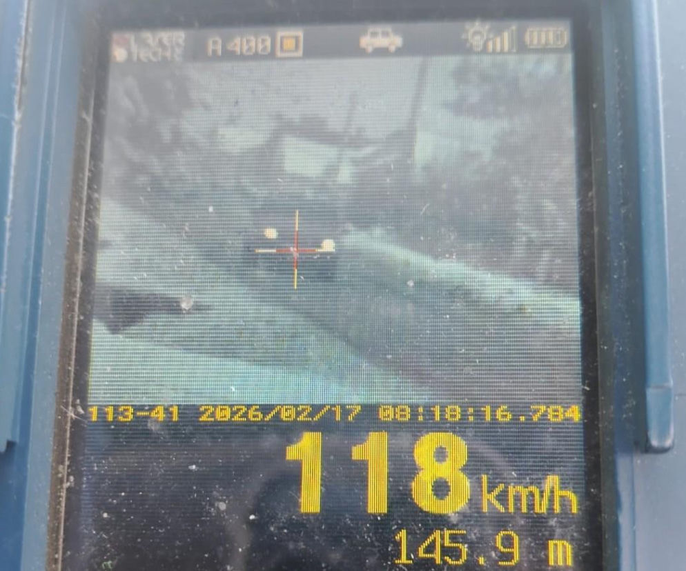 26-letni kierowca jechał w terenie zabudowanym stanowczo za szybko