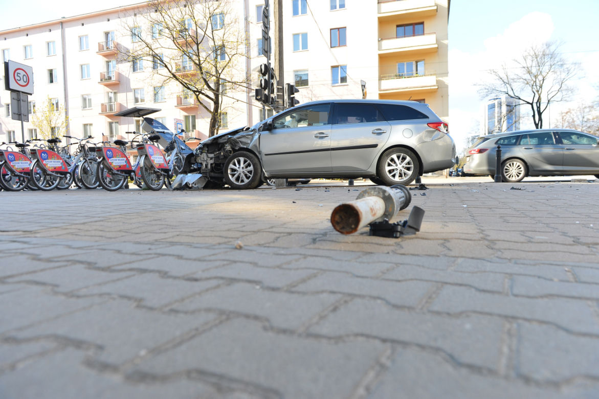 Toyota zniszczyła stację Veturilo i trzy rowery
