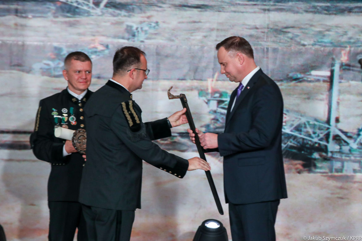 Bełchatów: Prezydent Andrzej Duda z wizytą u górników