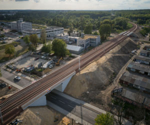 Gotowy wiadukt kolejowy na ul. Załęskiej w Katowicach