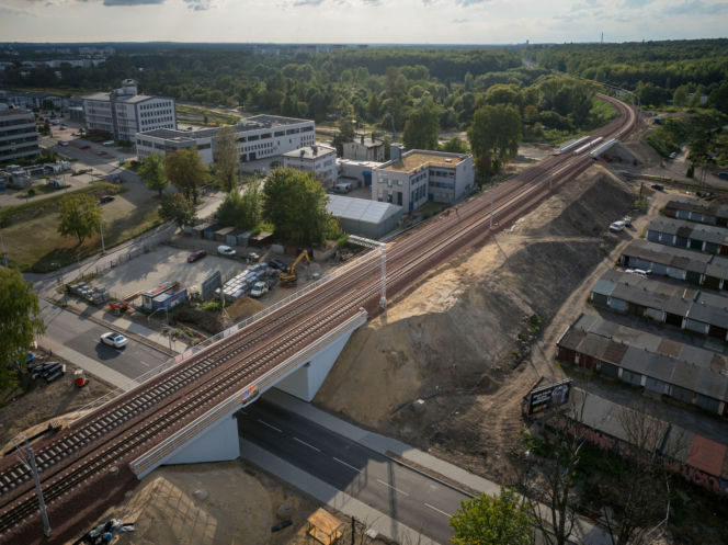 Gotowy wiadukt kolejowy na ul. Załęskiej w Katowicach