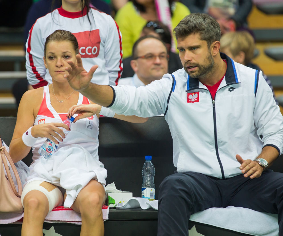Tomasz Wiktorowski i Agnieszka Radwańska