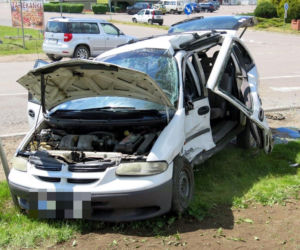 Białystok: Wyjechał ze stacji benzynowej wprost pod tira