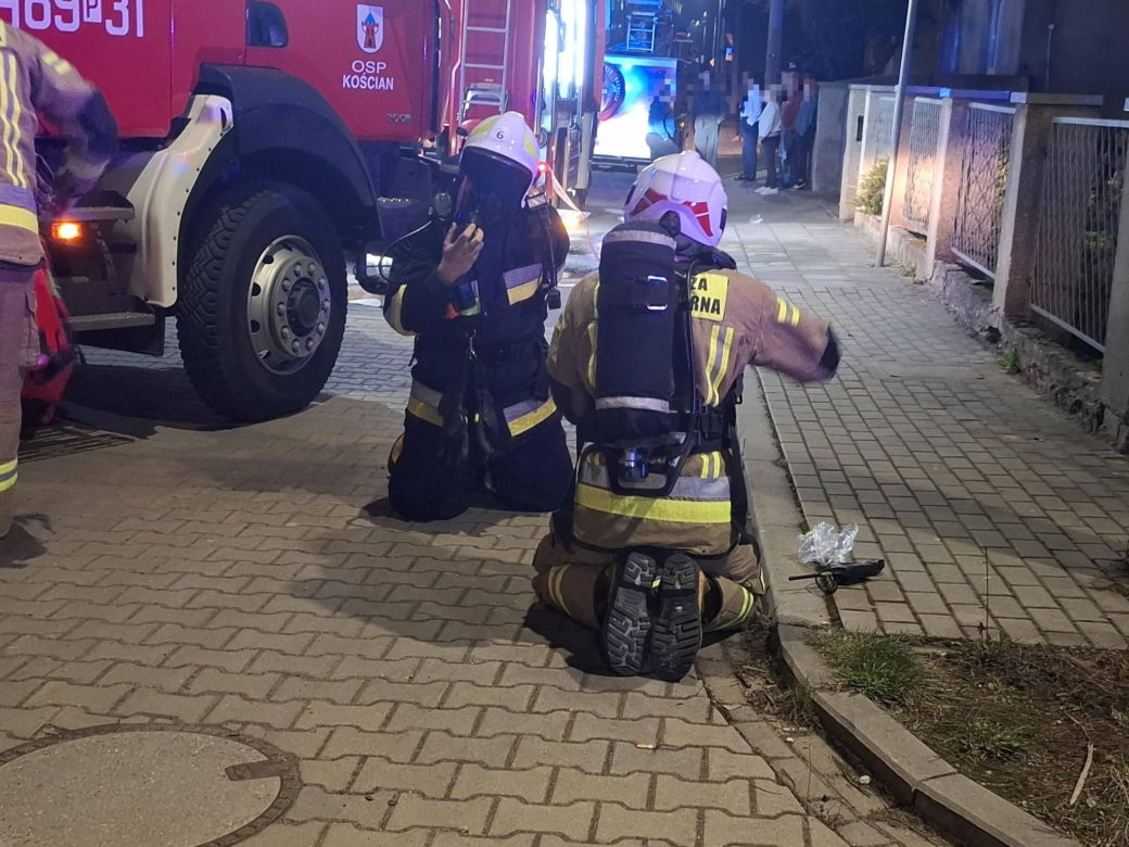 Tragiczny pożar w mieszkaniu w Kościanie. Nie żyje mężczyzna