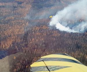 Pożar w Biebrzańskim Parku Narodowym. Zdjęcia z lotu ptaka pokazują skalę katastrofy [GALERIA]