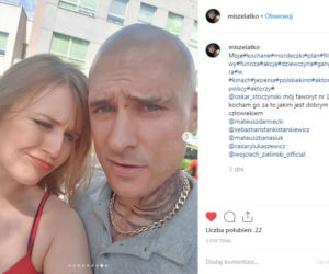 Mateusz Damięcki na planie filmu Furioza
