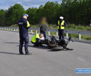 Tragiczny wypadek motocyklisty pod Lubinem