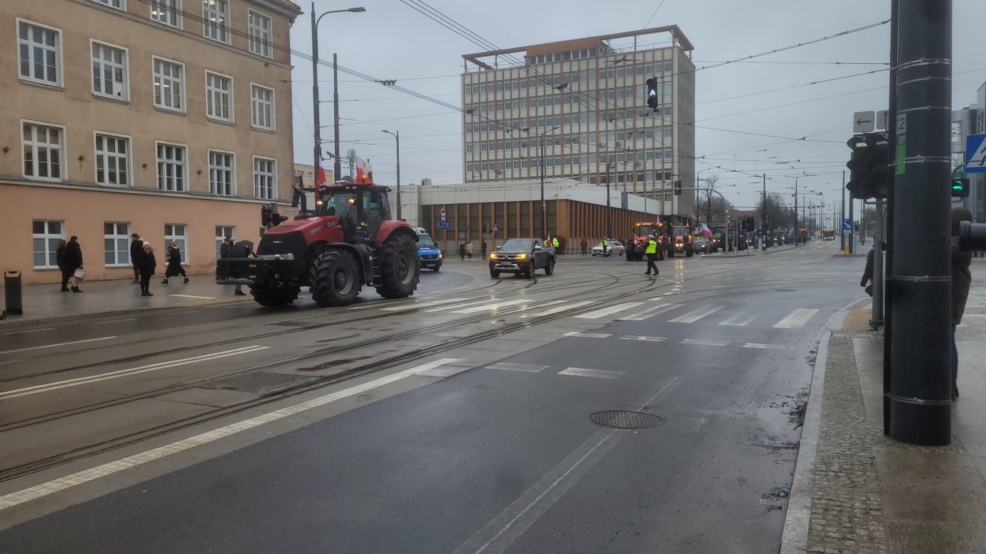 Protest rolników w Olsztynie, 20 lutego