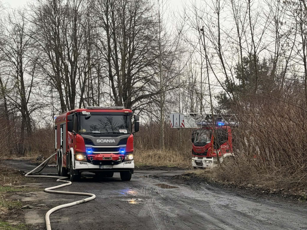 Pożar w dawnej kopalni