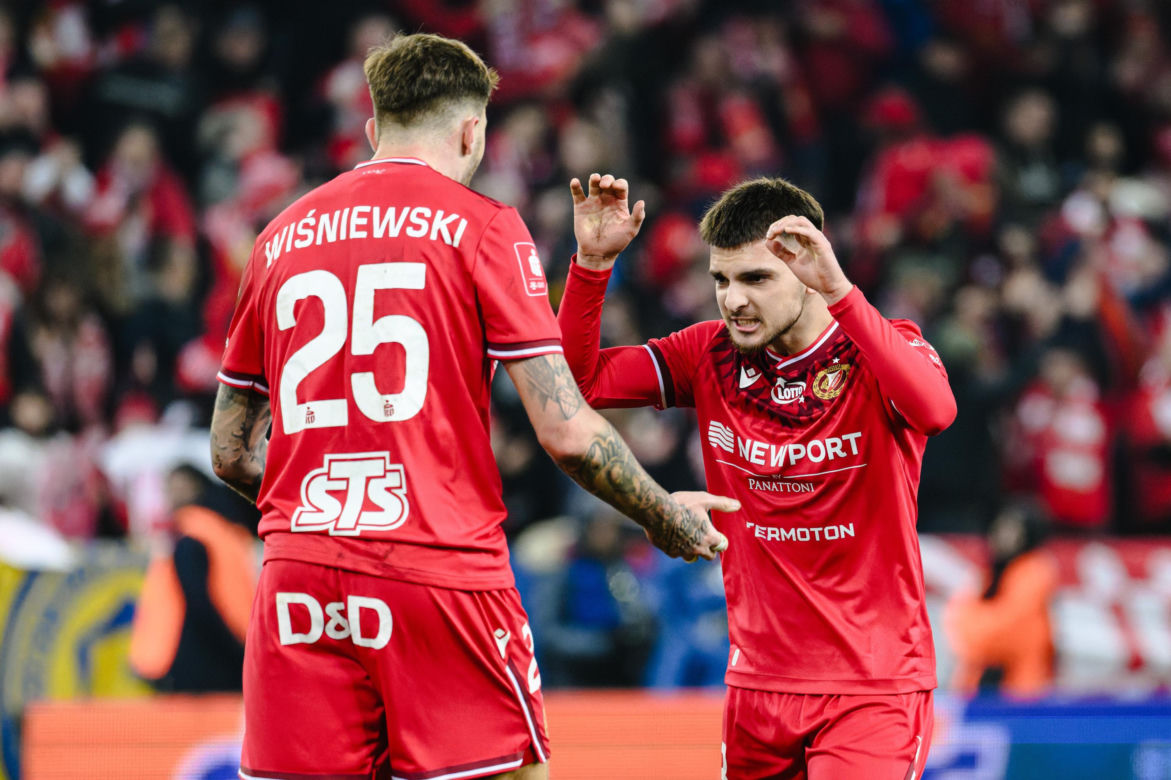 Widzew Łódź - Lech Poznań: Zdjęcia kibiców i zawodników z meczu 24. kolejki PKO BP Ekstraklasy