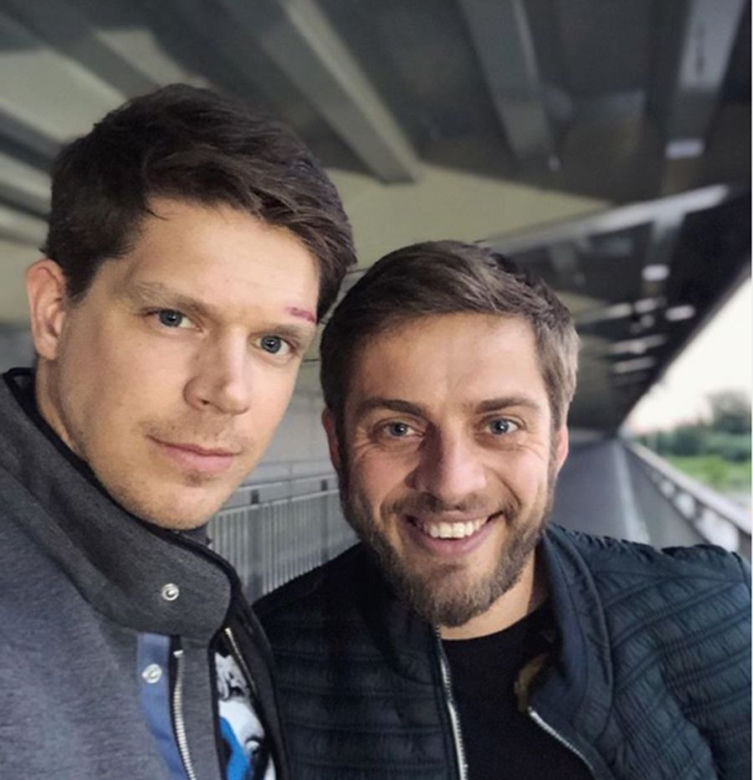 Na Wspólnej. Michel (Mariusz Ochociński), Bruno (Dawid Czupryński)