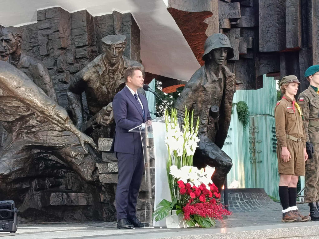 81. rocznica Powstania Warszawskiego. Uroczystość na pl. Krasińskich (31.07.2025)