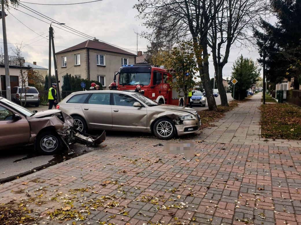 Wypadek w Mońkach. Jedna osoba w szpitalu