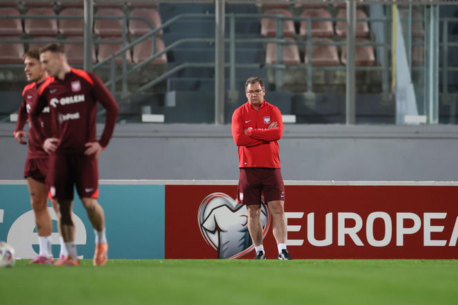 Jan Urban na meczu Malta - Polska