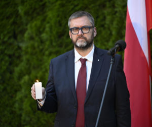 Uroczystości ku czci ofiar Rzezi Woli na Cmentarzu Powstańców Warszawy