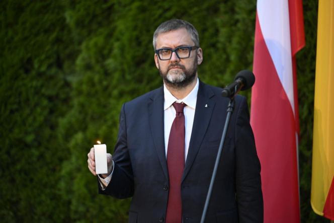 Uroczystości ku czci ofiar Rzezi Woli na Cmentarzu Powstańców Warszawy