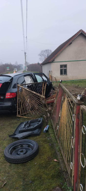 Wypadek obok Sławy