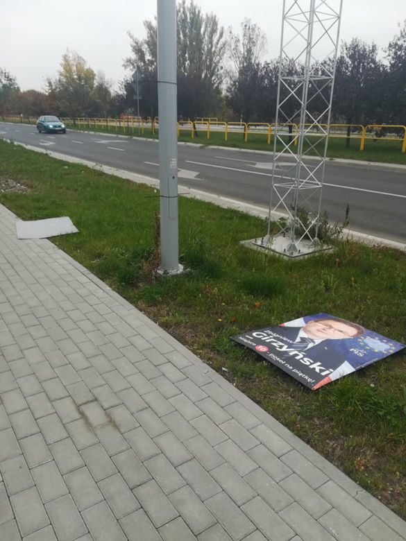 W Toruniu wiszą nielegalne plakaty wyborcze. 31 decyzji karnych!