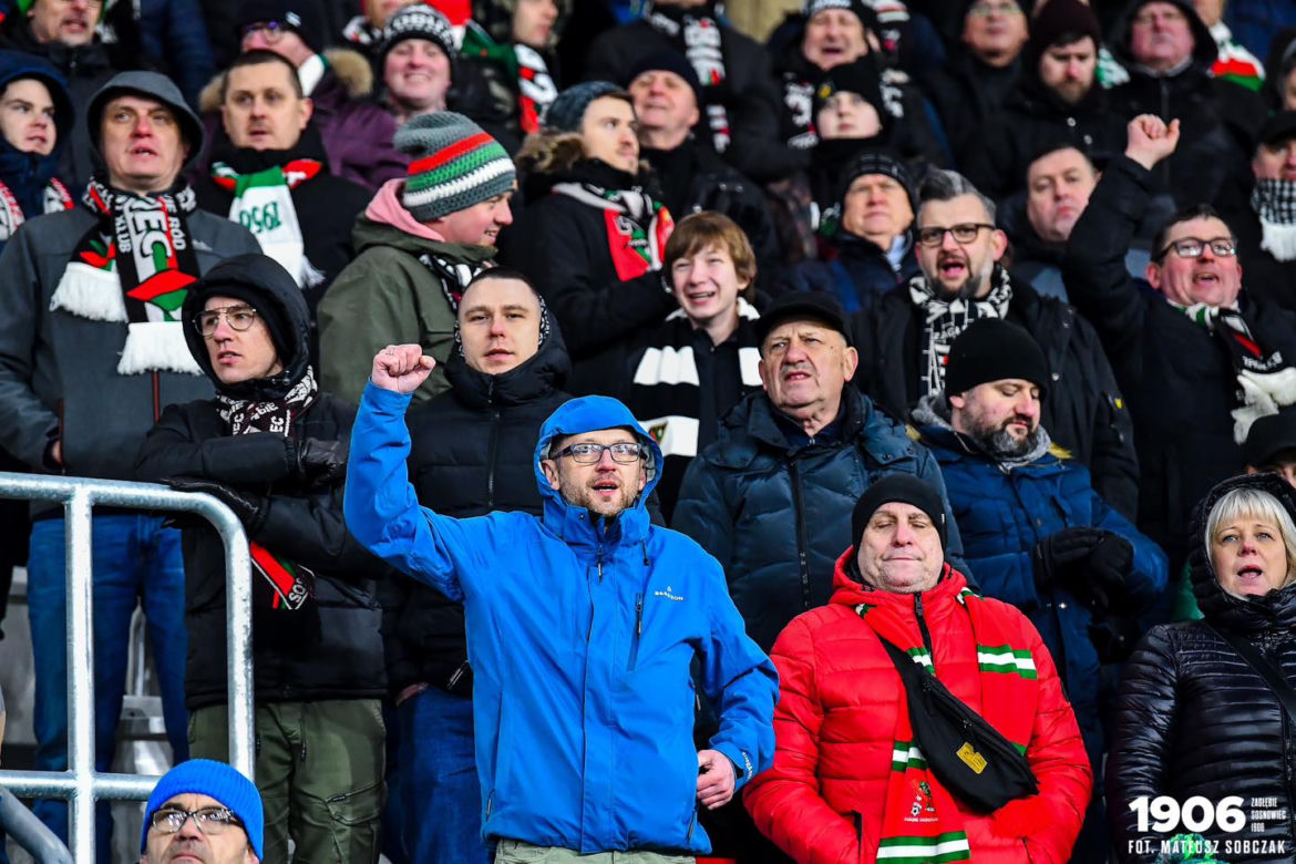 Kibice na meczu Zagłębie Sosnowiec - GKS Katowice