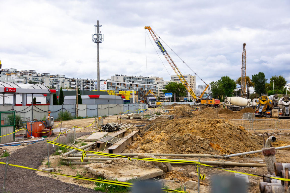 Budowa metra M2 – stacja Lazurowa