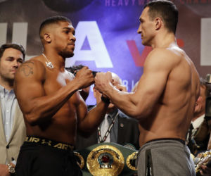 Anthony Joshua, Władimir Klitschko, Kliczko, Ważenie