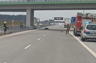 Tragiczny wypadek na autostradzie A2 na wysokości Łukowiska. 31-letni kierowca motocykla zderzył się z TIR-em