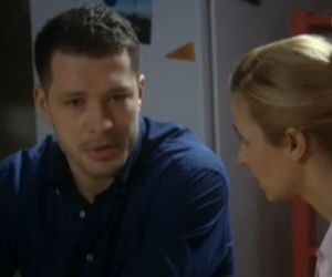 M jak miłość. Małgosia (Joanna Koroniewska), Tomek (Andrzej Młynarczyk)