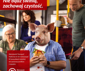 Warszawski ZTM wycofuje plakat ze świnią. Ekspertka grzmi: To utrwalanie stereotypów