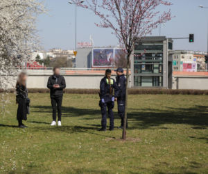 Policja i wojsko na ulicach Krakowa