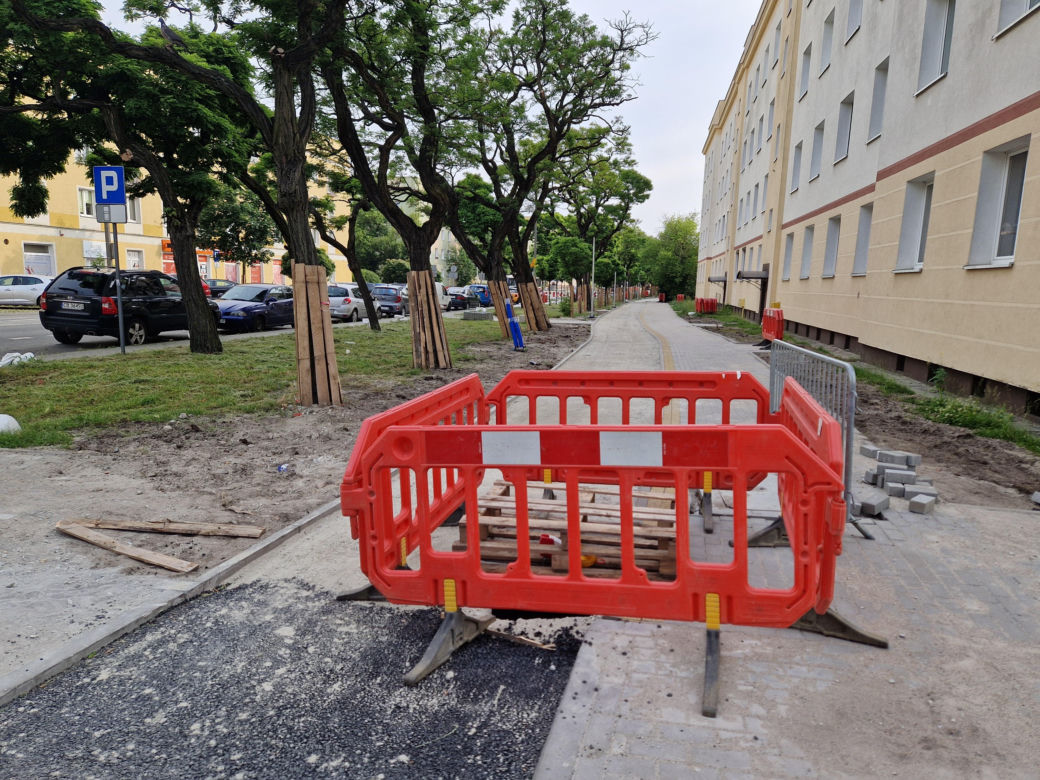 Budowa ścieżek rowerowych na osiedlu Leśnym w Bydgoszczy 