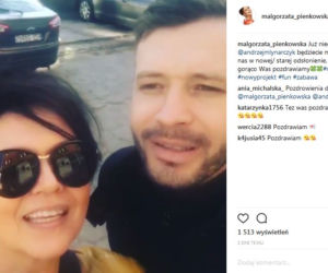 Małgorzata Pieńkowska i Andrzej Młynarczyk na Instagramie