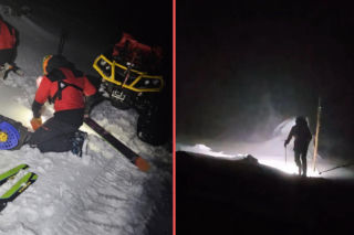 Dramatyczna akcja ratunkowa w Karkonoszach. Turysta utknął w samym środku śnieżycy!