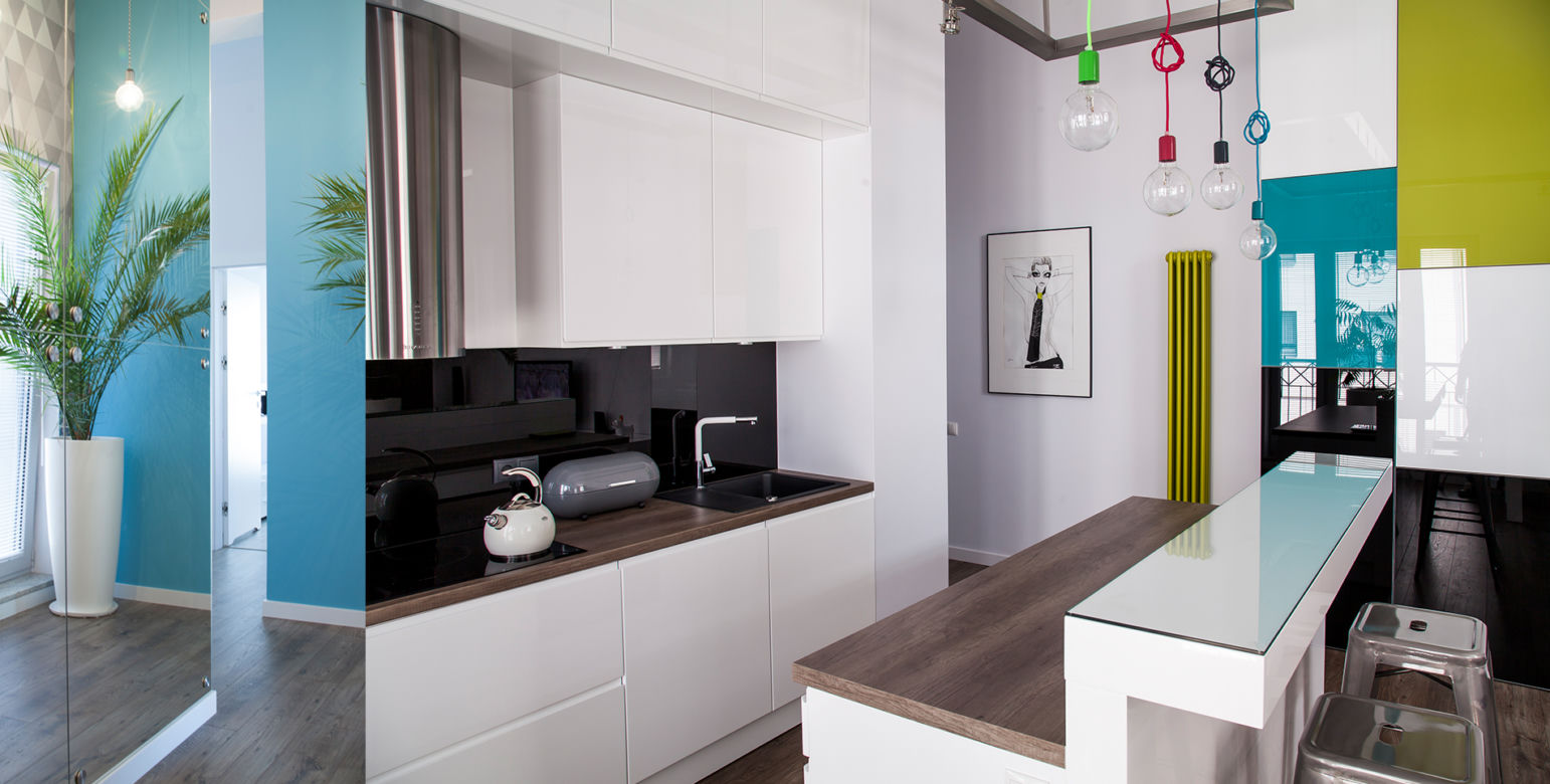 Loft z akcentem koloru