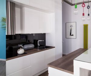Loft z akcentem koloru