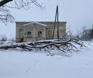 Dwór w Radlnej po I etapie renowacji (dach)