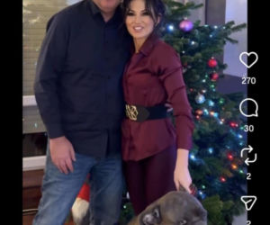 Jacek Rozenek - święta z żoną i synami