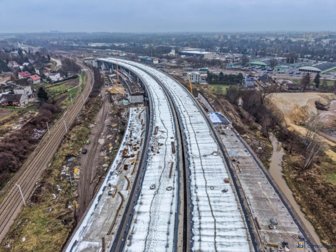 Budowa węzła Mistrzejowce na S7 w Krakowie