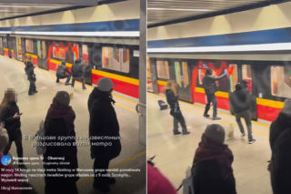 Pasażerowie uwięzieni w środku. Pociąg metra nagle stanął. „Zerwali zabezpieczenie drzwi”
