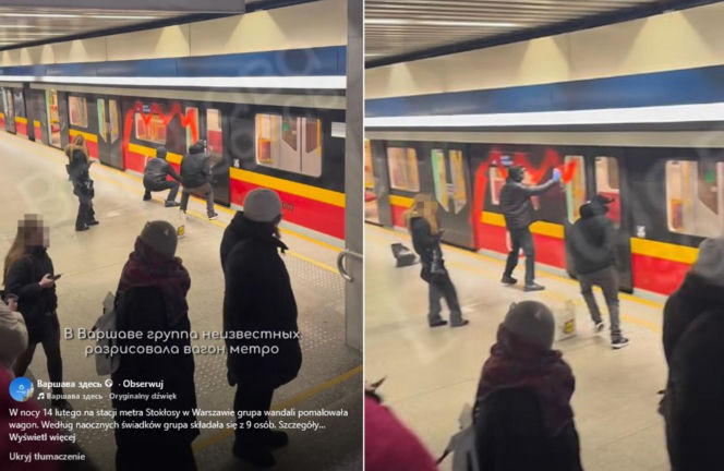 Pasażerowie uwięzieni w pociągu. Pociąg metra stanął. „Zerwali zabezpieczenie drzwi”