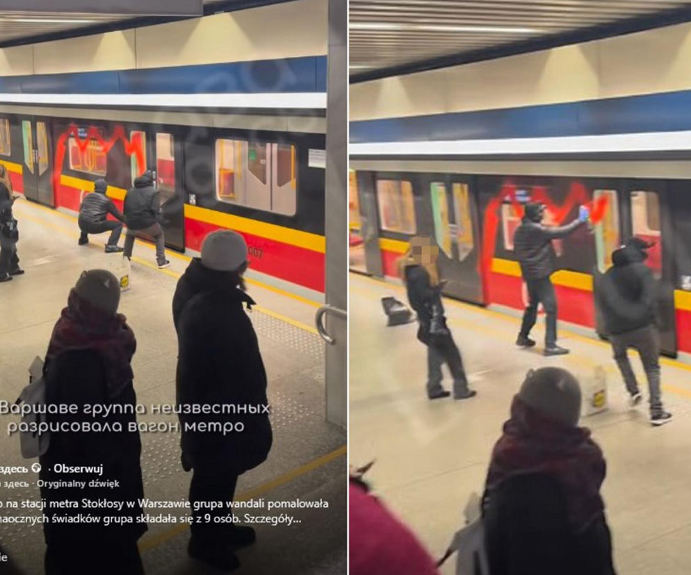 Pasażerowie uwięzieni w pociągu. Pociąg metra stanął. „Zerwali zabezpieczenie drzwi”