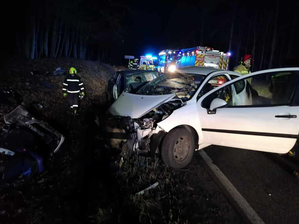 Tragiczny wypadek w miejscowości Zarośle pod Grudziądzem. Zdjęcia z miejsca zdarzenia