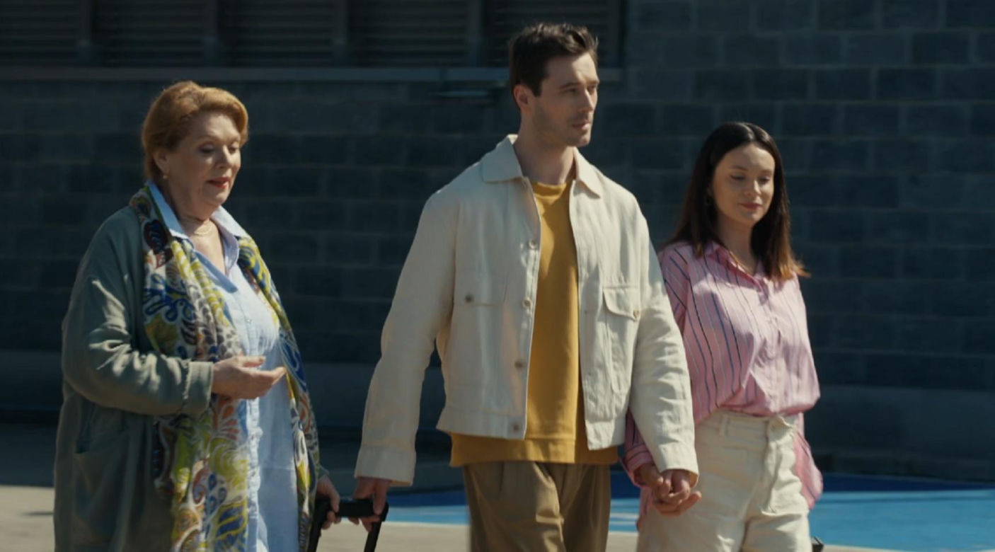 Barwy szczęścia odc. 3088. Józefina Rawicz (Elżbieta Jarosik), Natalia (Maria Dejmek), Cezary (Marcel Opaliński)
