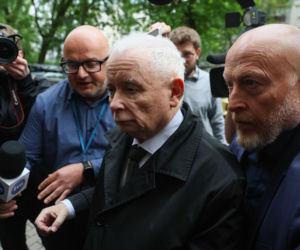 Jarosław Kaczyński w siedzibie Prokuratury Okręgowej w Warszawie