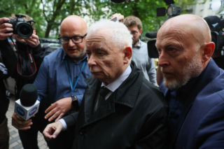 Jarosław Kaczyński w siedzibie Prokuratury Okręgowej w Warszawie